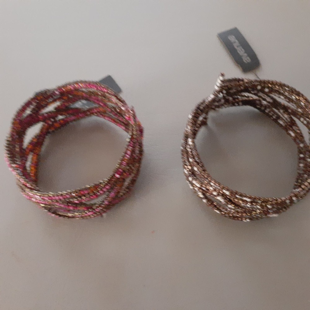 AVENUE 2 Seed Bead Cuff Bracelets Plus Size XL NWT - Picture 6 of 7